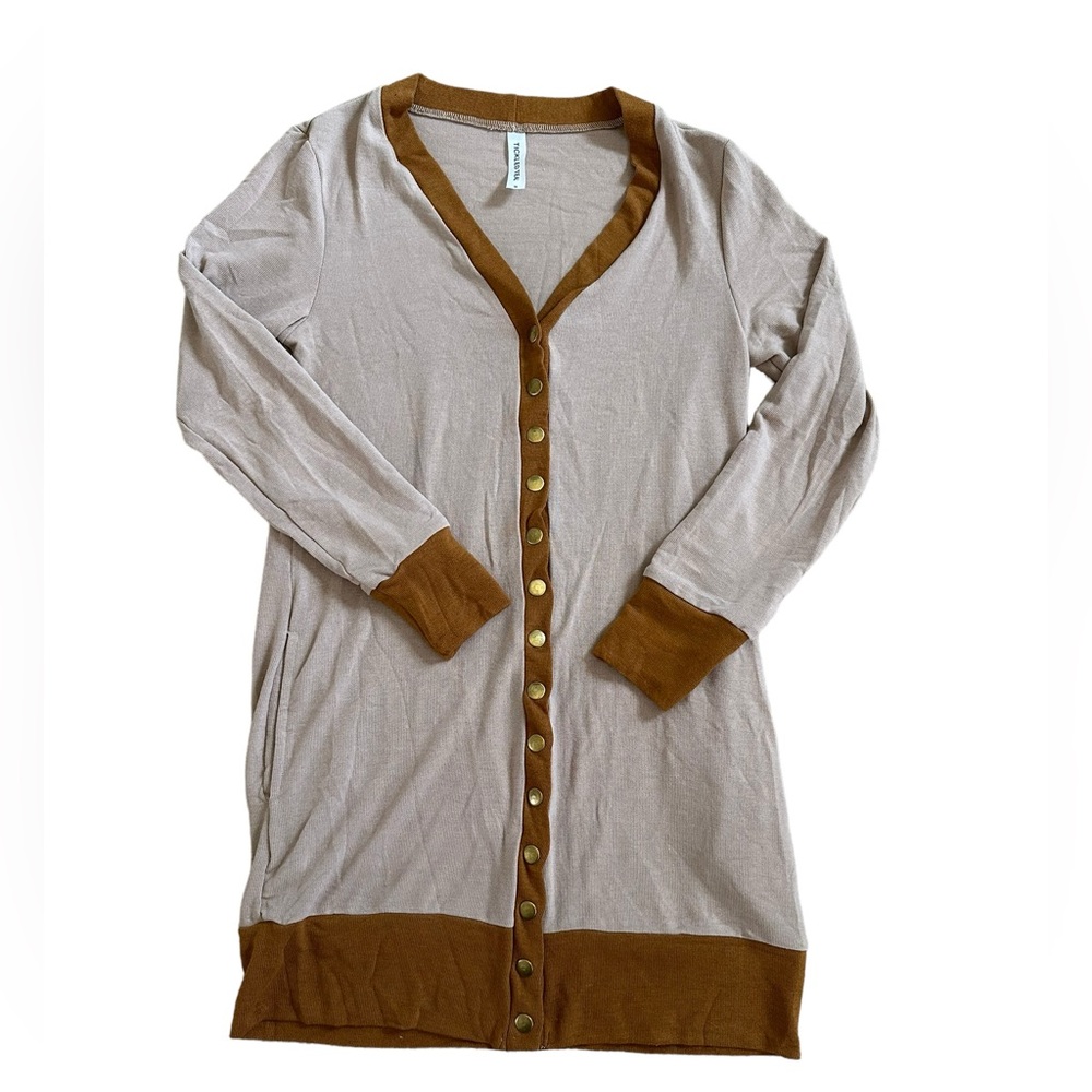 Women's Long Snap Cardigan Size Small